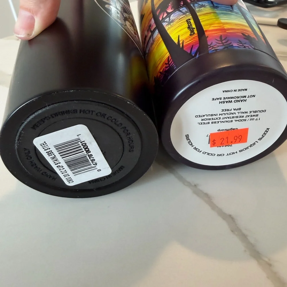 St. Pete Beach Black and Multicolor Tumbler Set